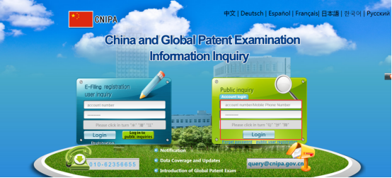 The legal status of Chinese patent/patent application and its inquiry steps